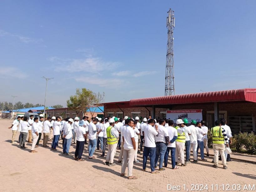 AC:LAB  celebrated World AIDS Day 2024 at Jamuna Railway Bridge Construction site