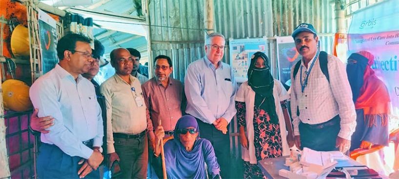 The Honorable President and CEO of ORBIS international visited at Rohingya Refugee Camp in Cox’s Bazar