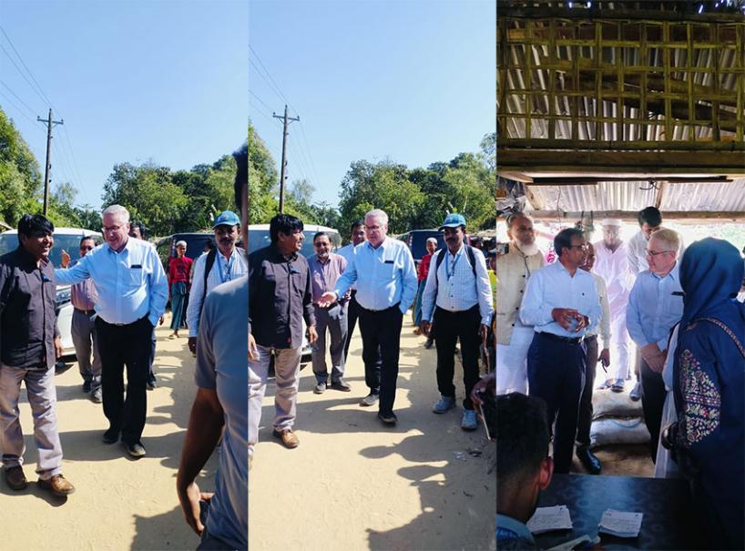 The Honorable President and CEO of ORBIS international visited at Rohingya Refugee Camp in Cox’s Bazar