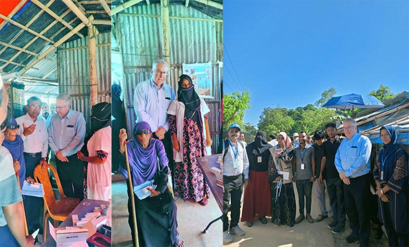 The Honorable President and CEO of ORBIS international visited at Rohingya Refugee Camp in Cox’s Bazar